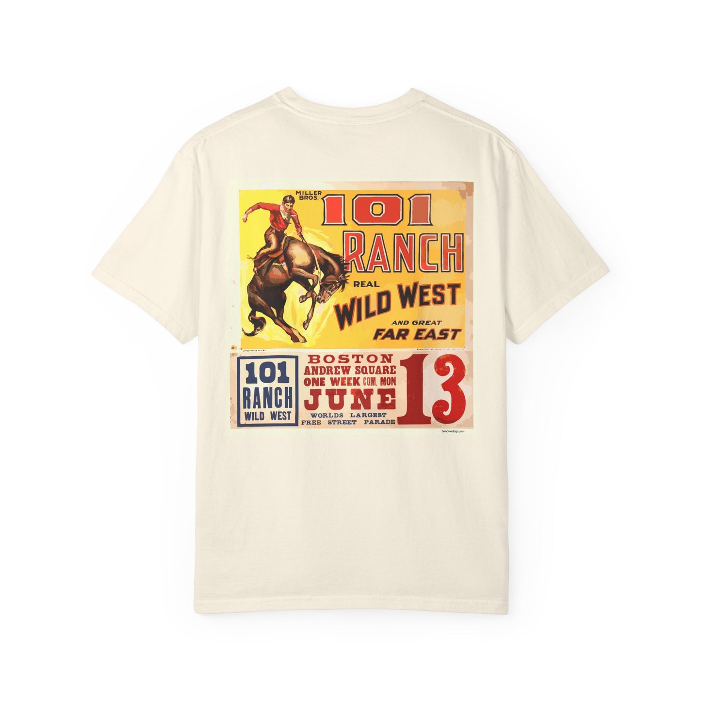Vintage Wild West Rodeo T-Shirt, Front and Back
