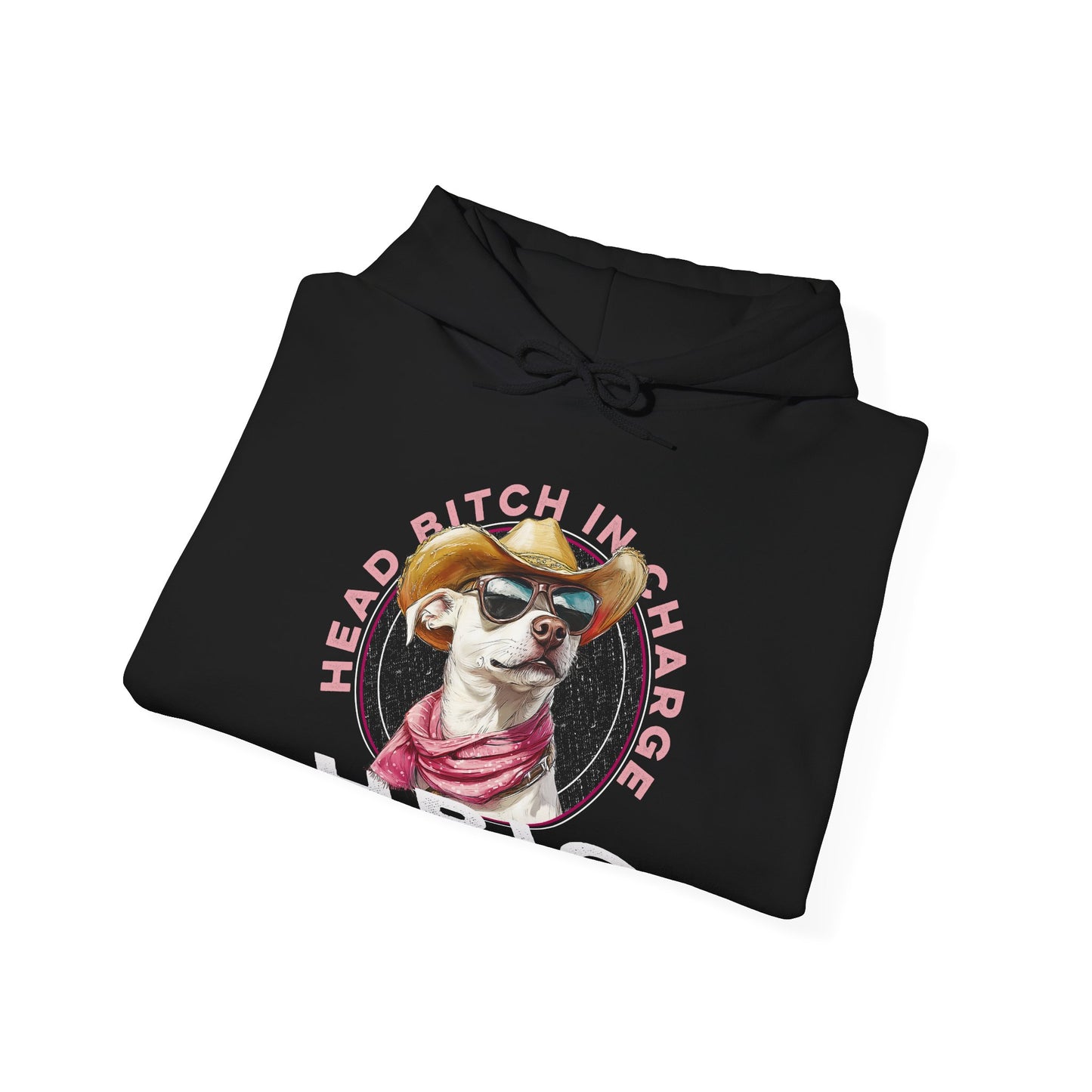 Hooded Sweatshirt HBIC Head Bitch in Charge Design