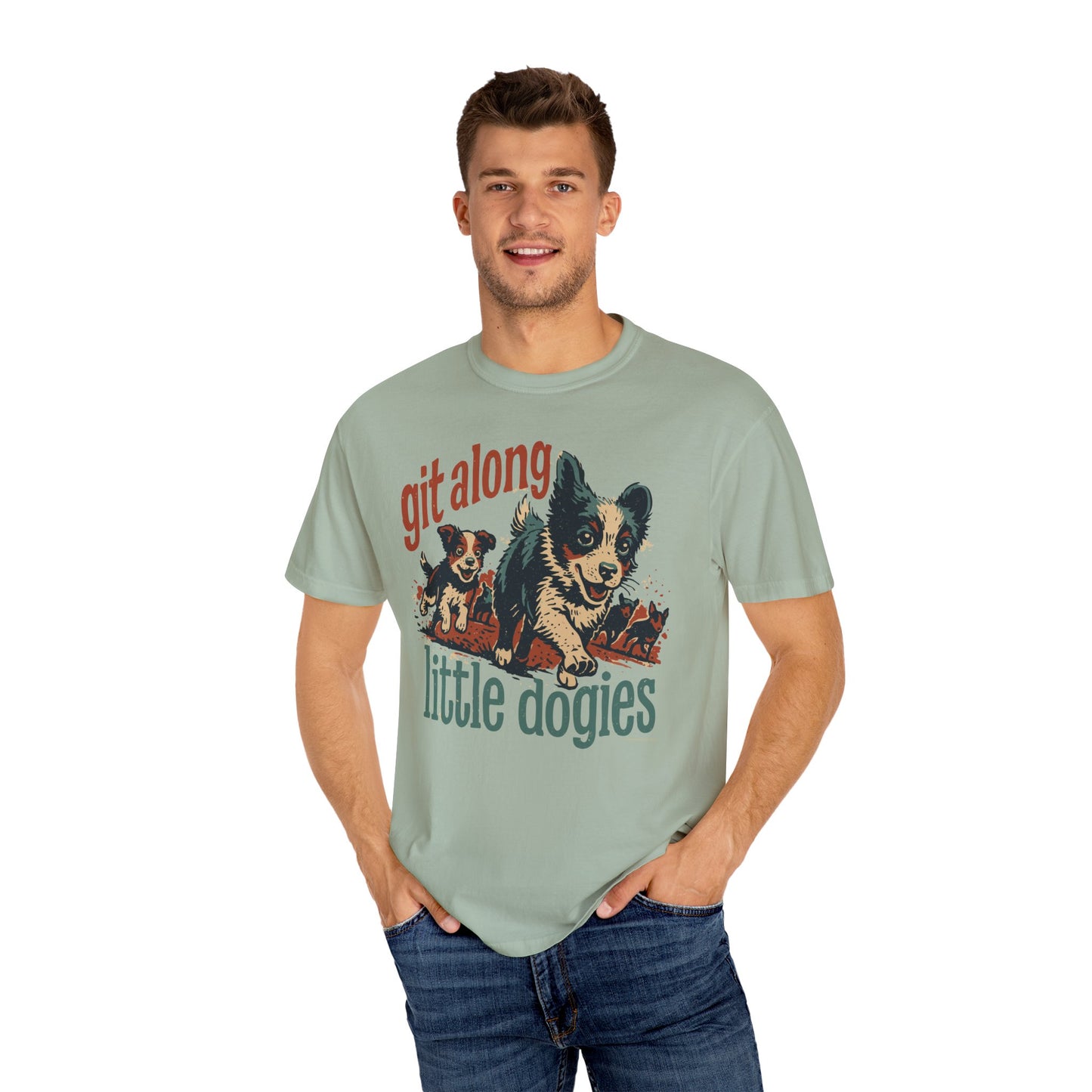 Git Along Little Dogies – Cowdog Pup TShirt