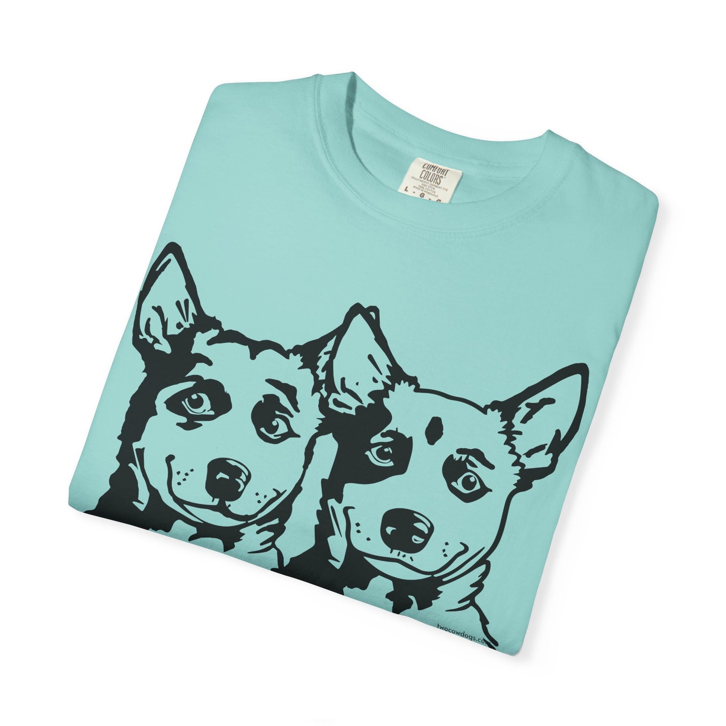 Cartoon Cowdogs Tshirt - Unisex Garment-Dyed