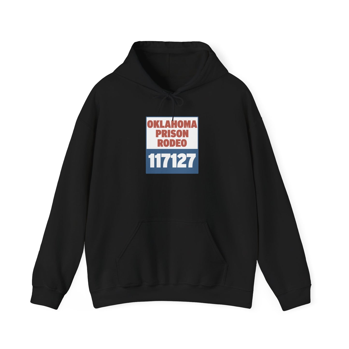 Vintage Rodeo Hoodie with 1940s Prison Rodeo Poster Design