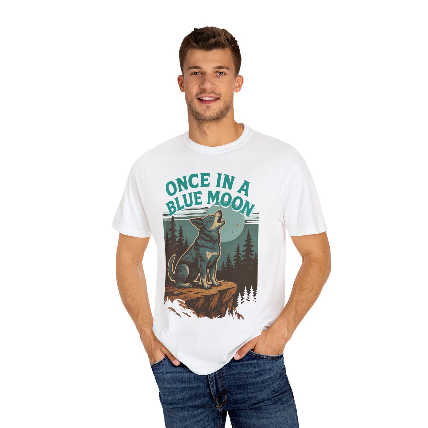 Blue Moon Unisex T-shirt with Blue Heeler Design