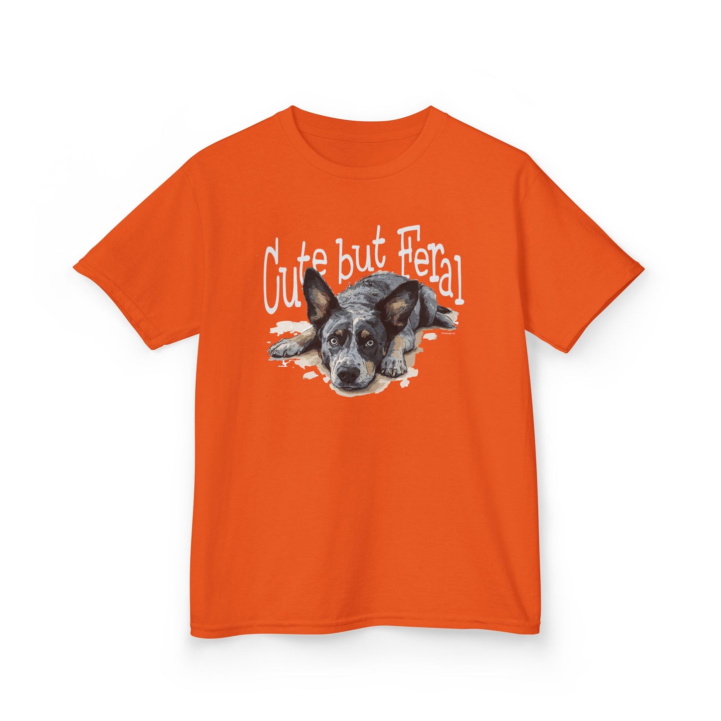 Kid's-Cute but Feral, Dog Heeler T-shirt