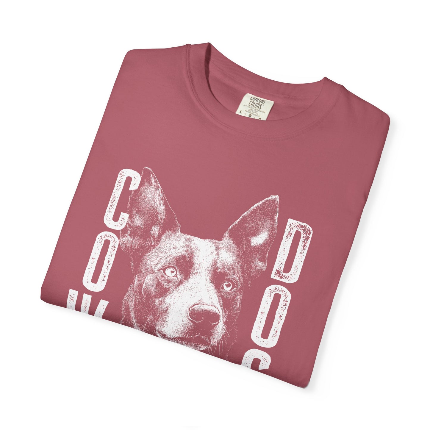 Cowdog Design with "COW DOG", Garment-Dyed T-shirt with