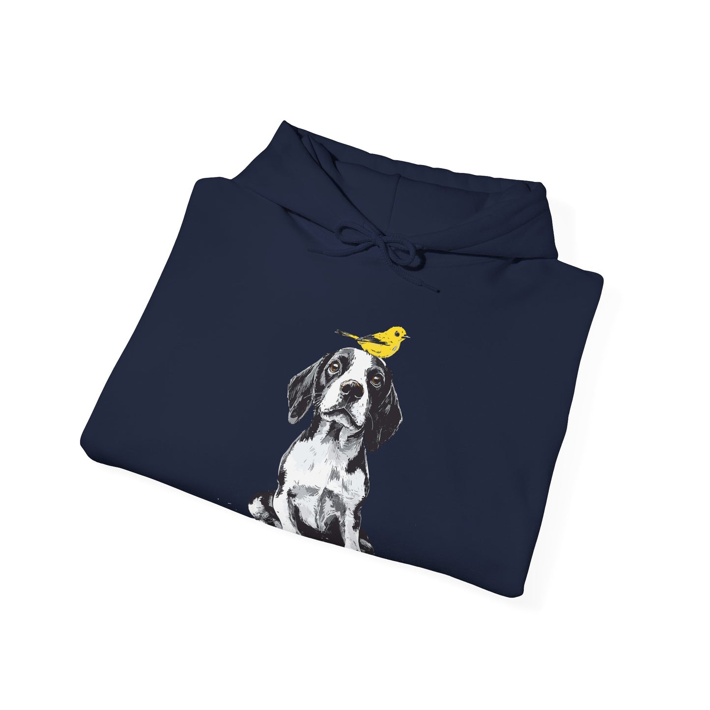 Beagle and Yellow Bird Soft Hoodie