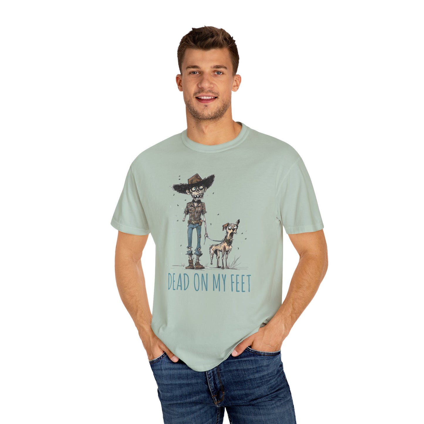 Zombie T-Shirt, Dead on My Feet, Humorous