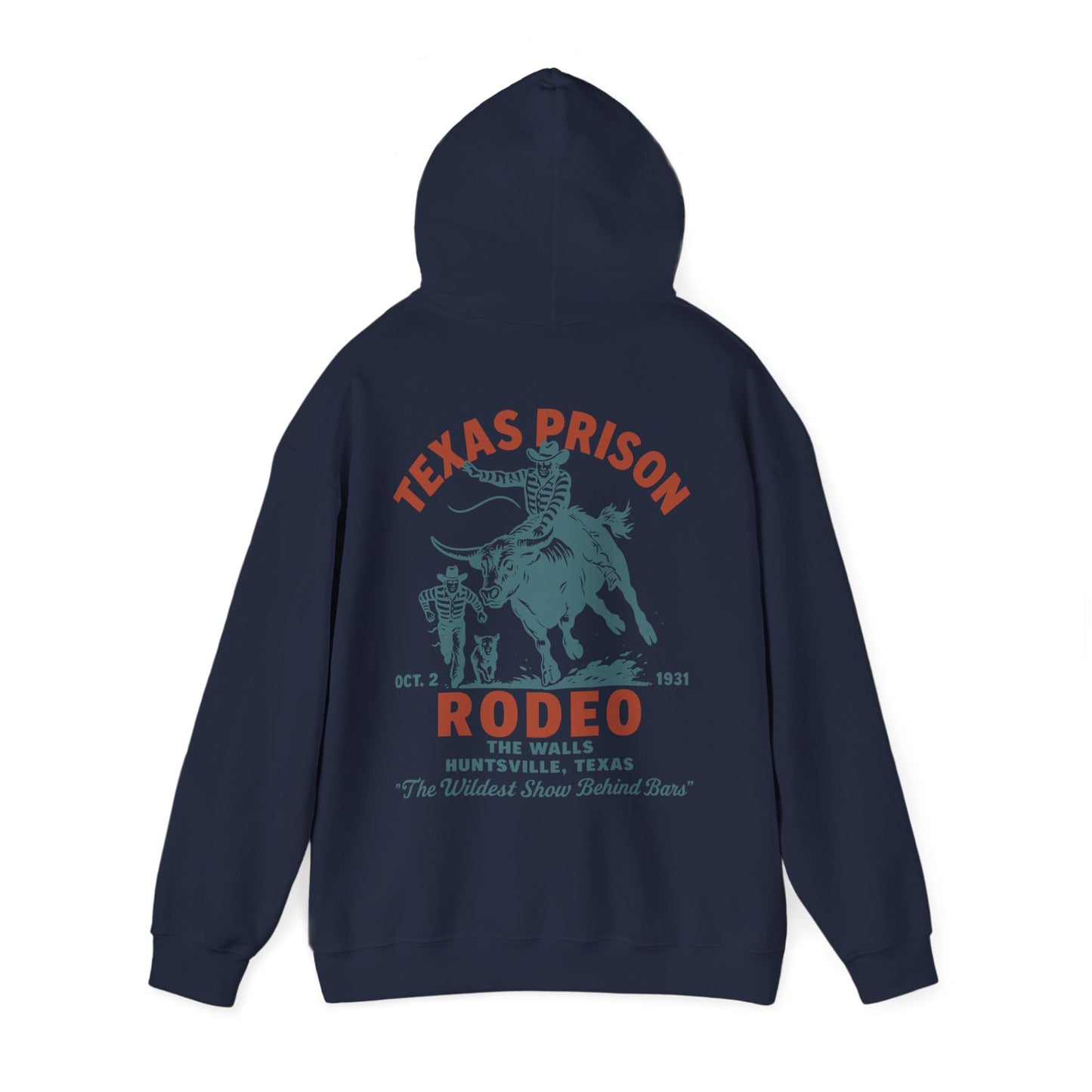 Vintage Rodeo Hoodie - The Wildest Show Behind Bars Design