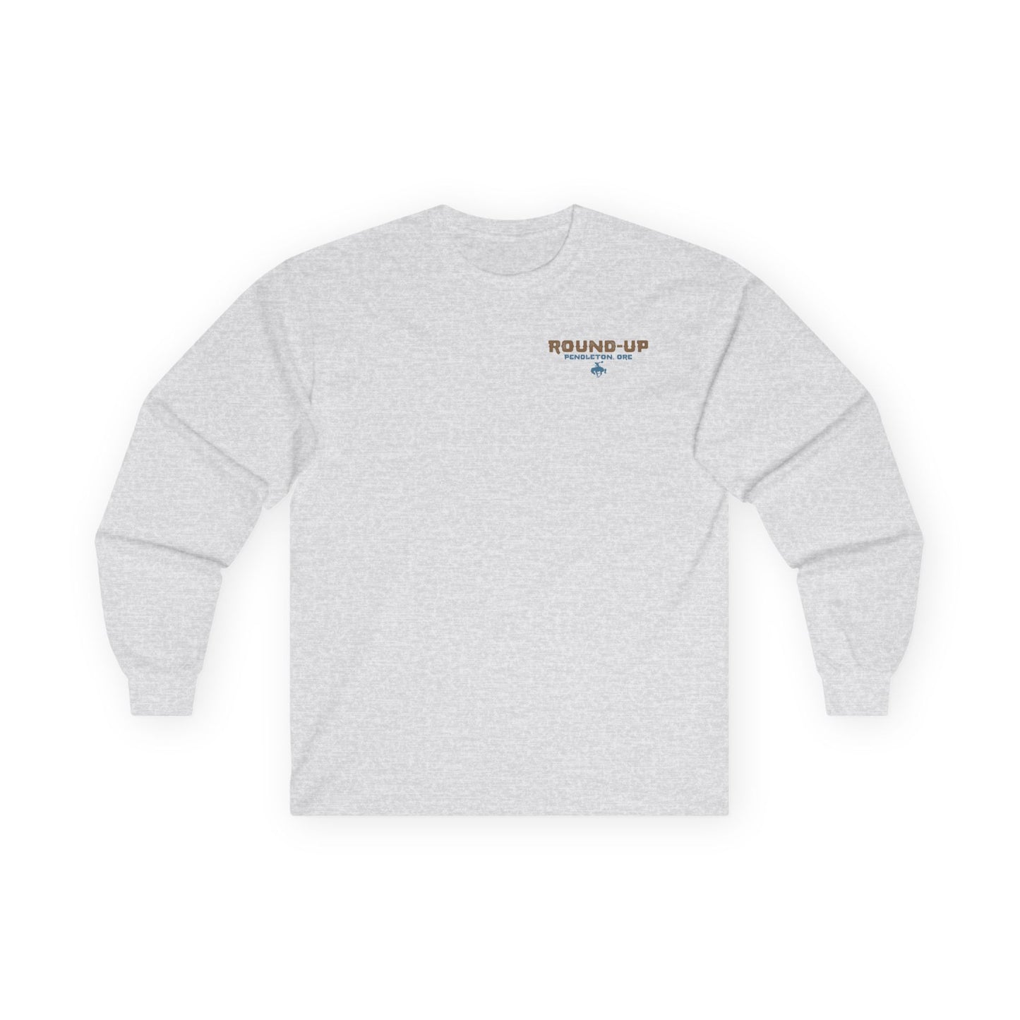 Vintage Rodeo Round-Up Pendleton Long-Sleeve T-Shirt, Front and Back