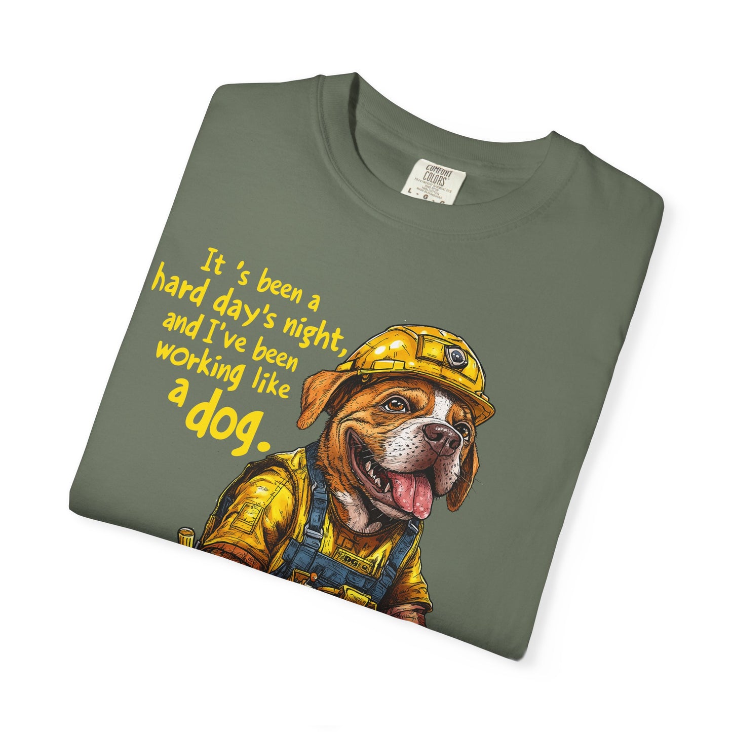 Hard Days Night, Construction Dog Super Soft Tee Shirt