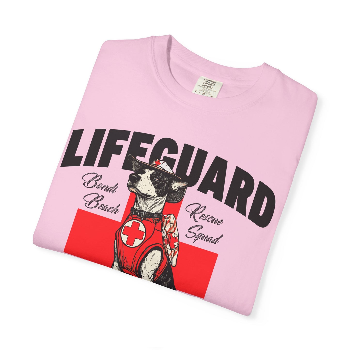 Lifeguard Dog Bondi Beach Garment-Dyed T-Shirt