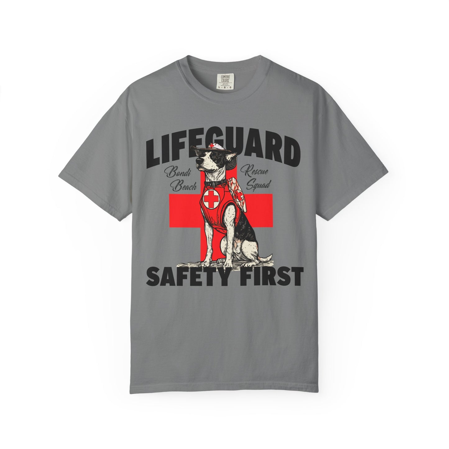 Lifeguard Dog Bondi Beach Garment-Dyed T-Shirt