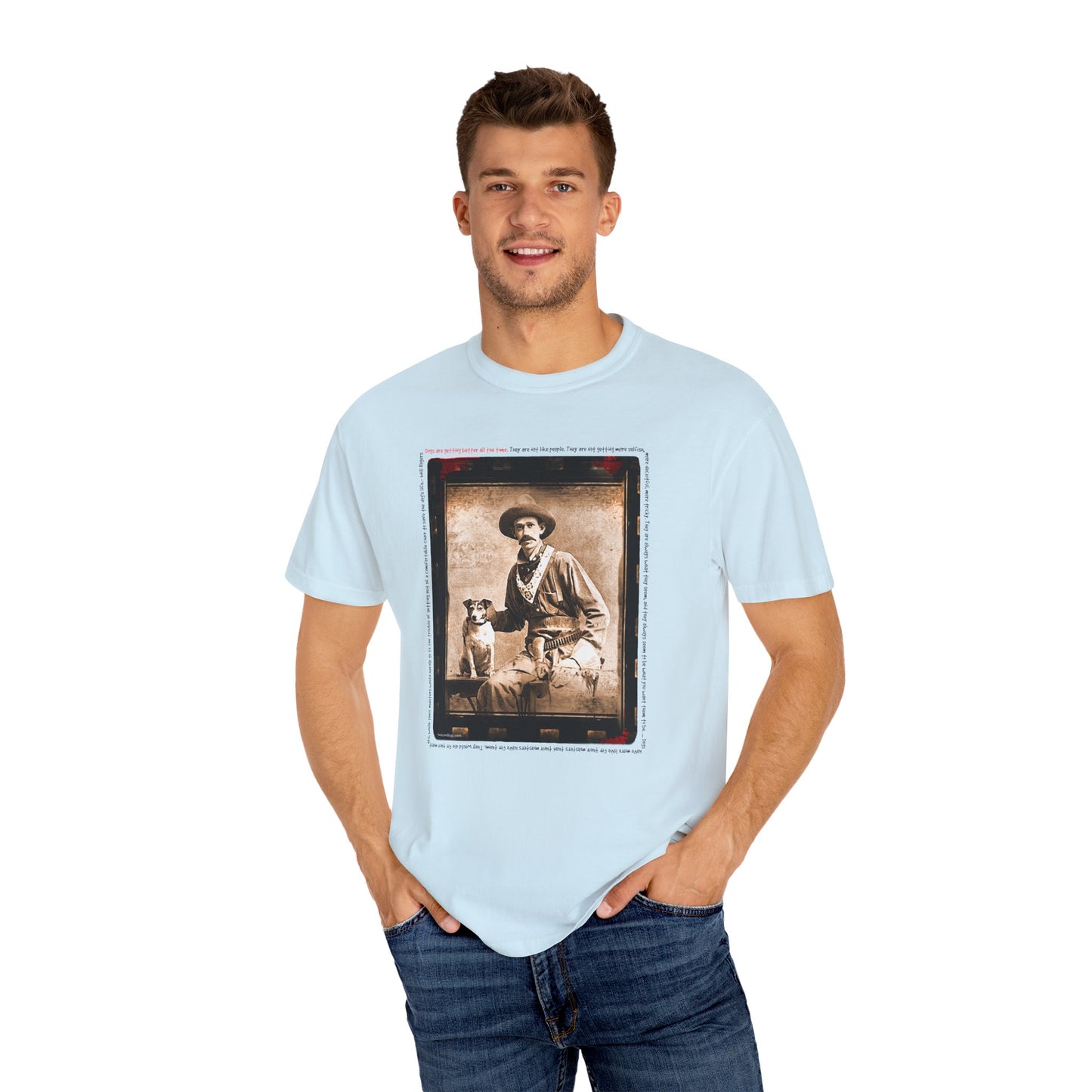 Vintage Cowboy and Dog 2 Puppy Tee Shirt