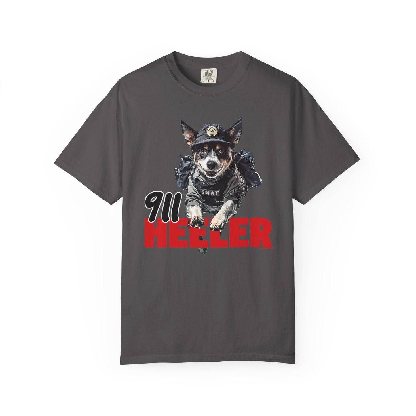 Heeler 911 Unisex T-shirt - Police Dog Design