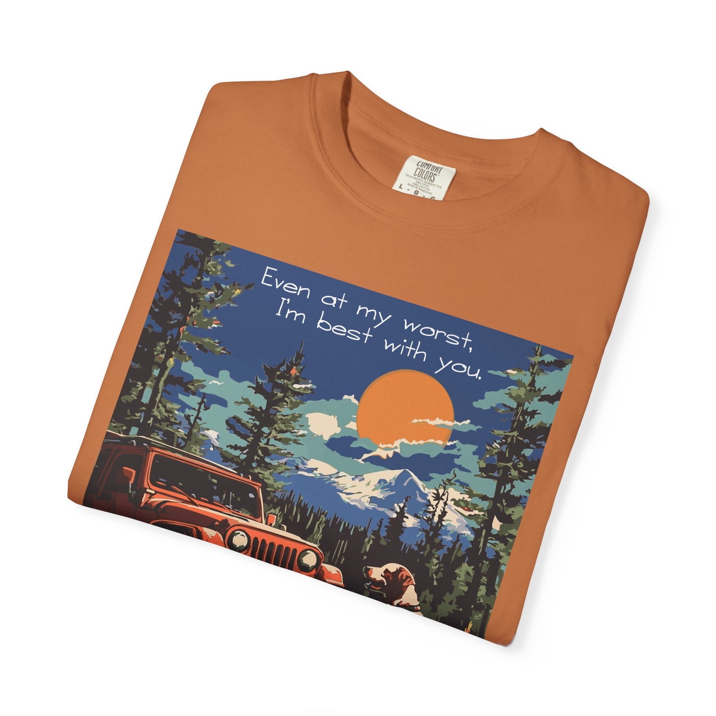 Best with You T-Shirt Dogs and Jeep