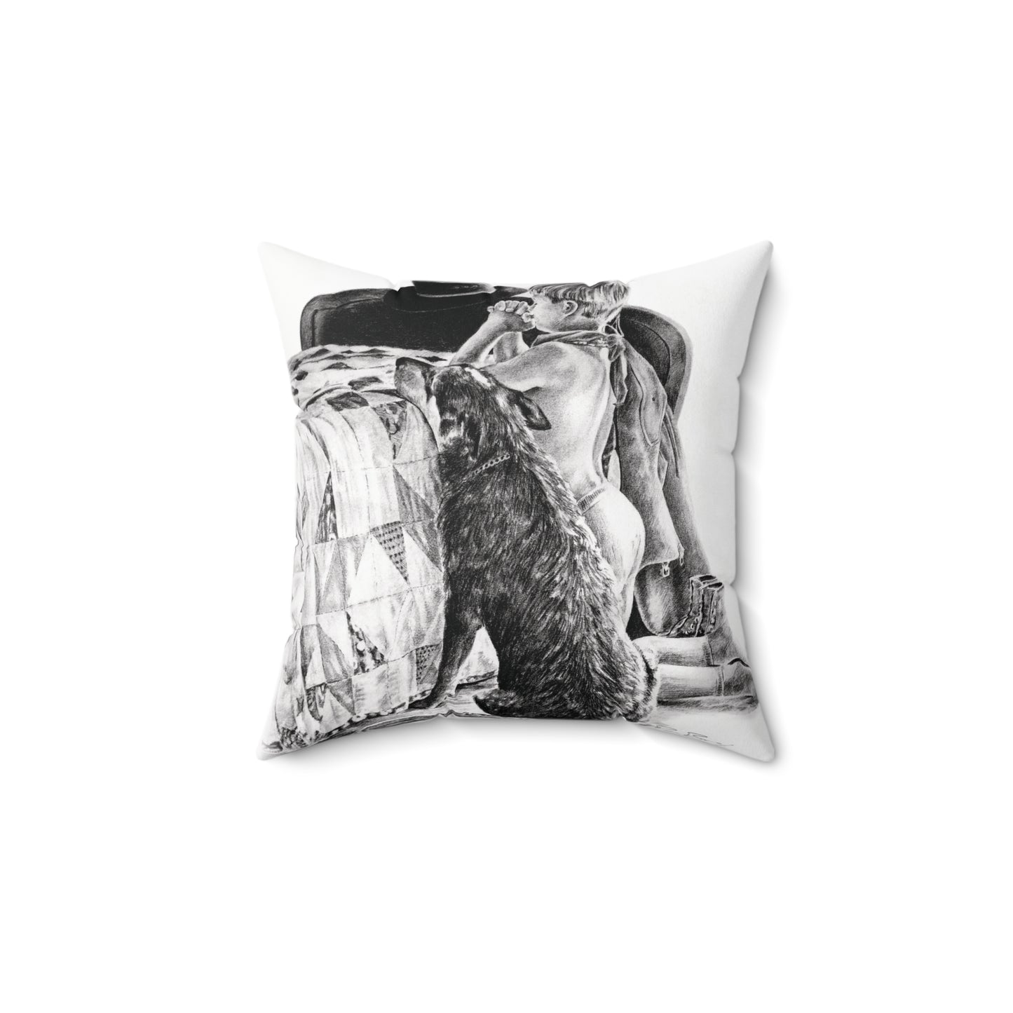 Prayer Time Square Pillow