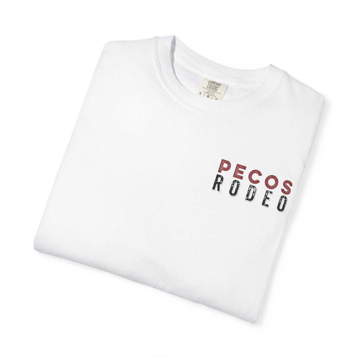 Vintage Pecos Rodeo 1883, front and back design