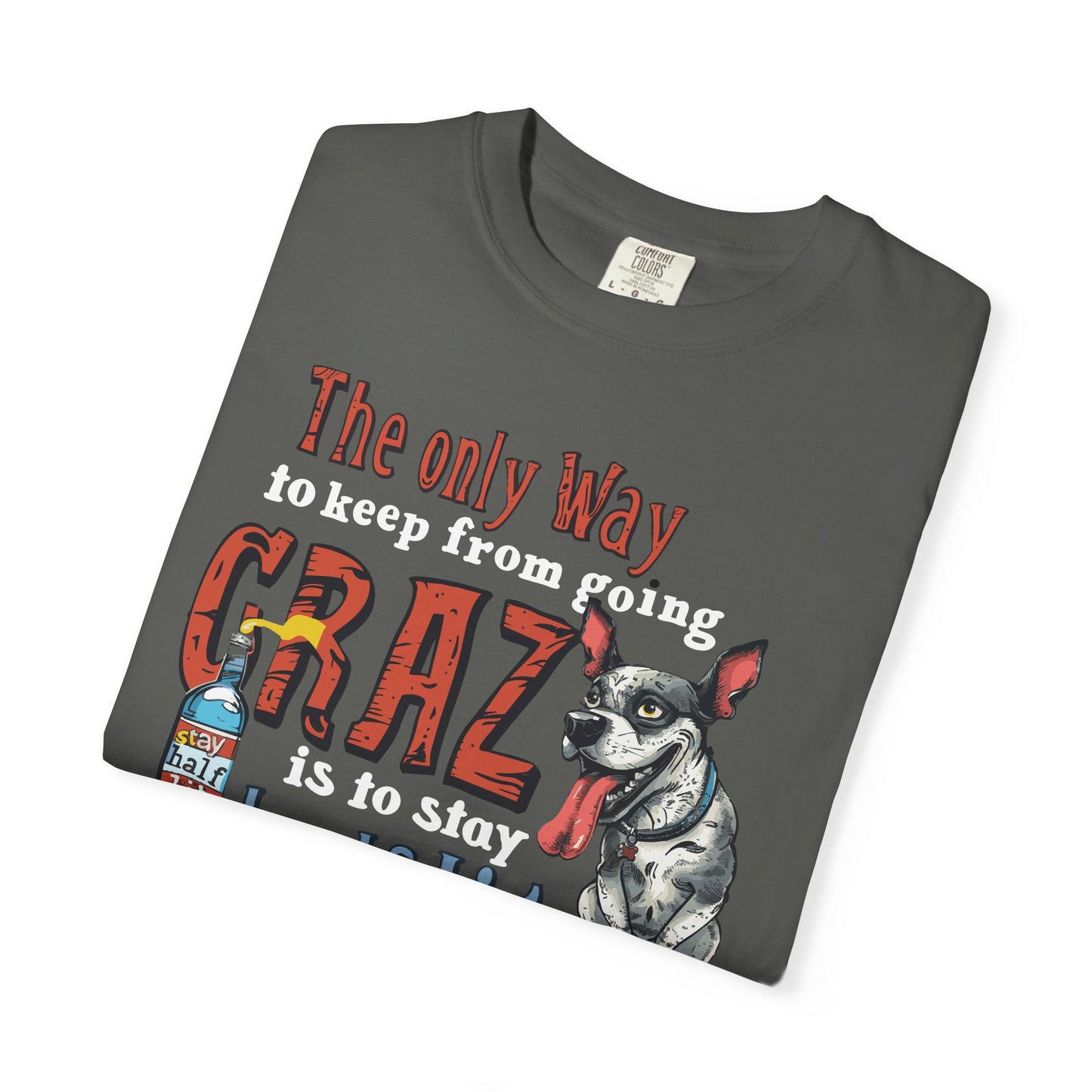 Crazy Half Lit Dog T-Shirt