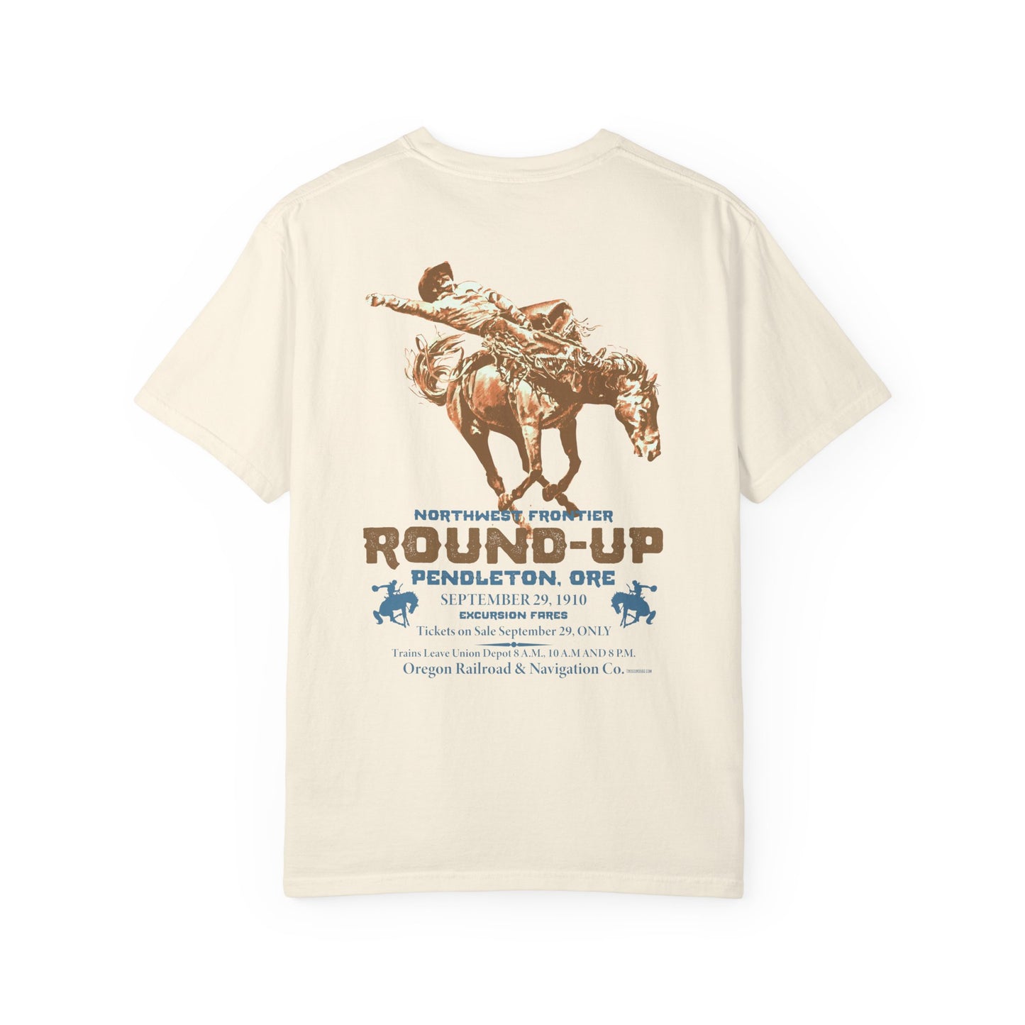 Vintage Rodeo Round-Up Pendleton T-Shirt, Front and Back