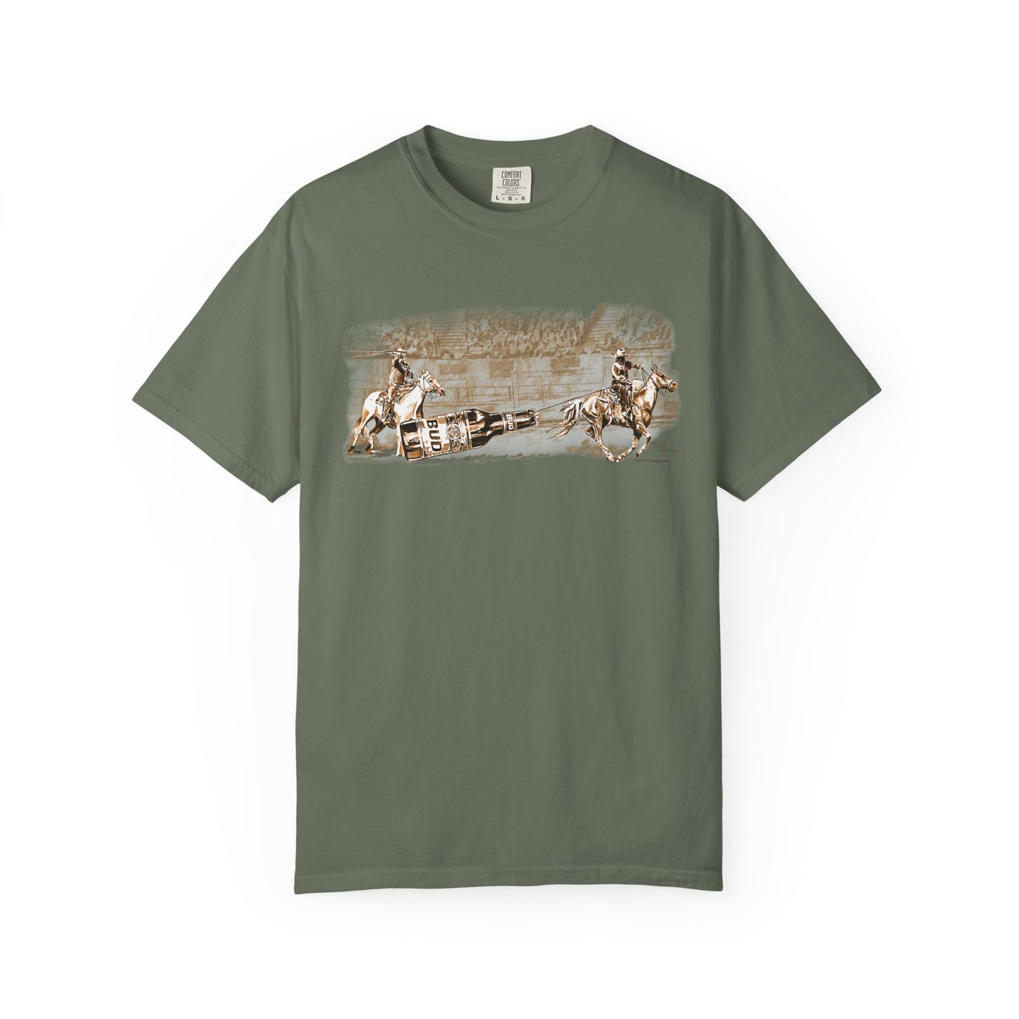 Team Ropers Roping Bottle Unisex T-shirt - Original Art Design