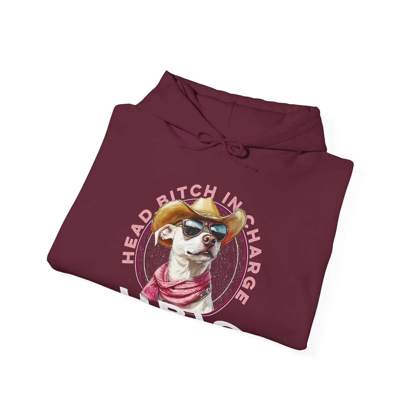 Hooded Sweatshirt HBIC Head Bitch in Charge Design