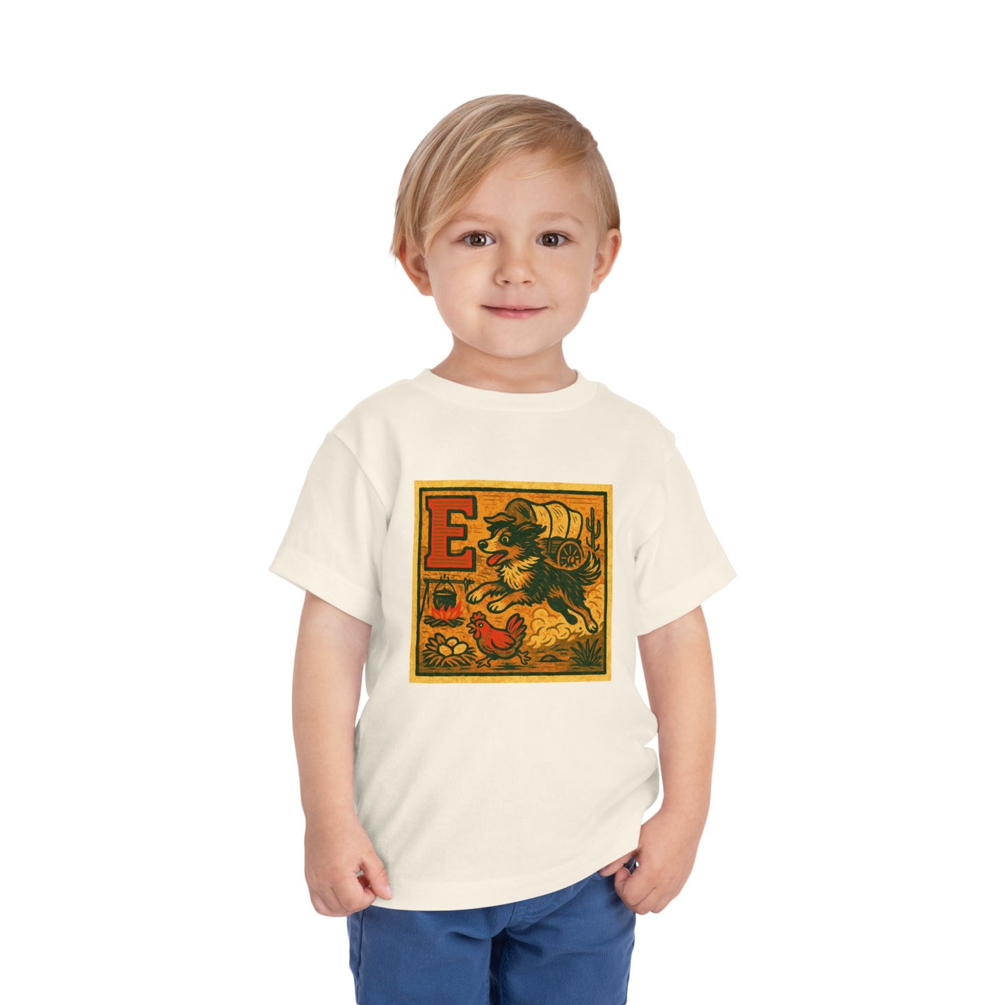 Western Block "E" Toddler Heavy Cotton™ Tee