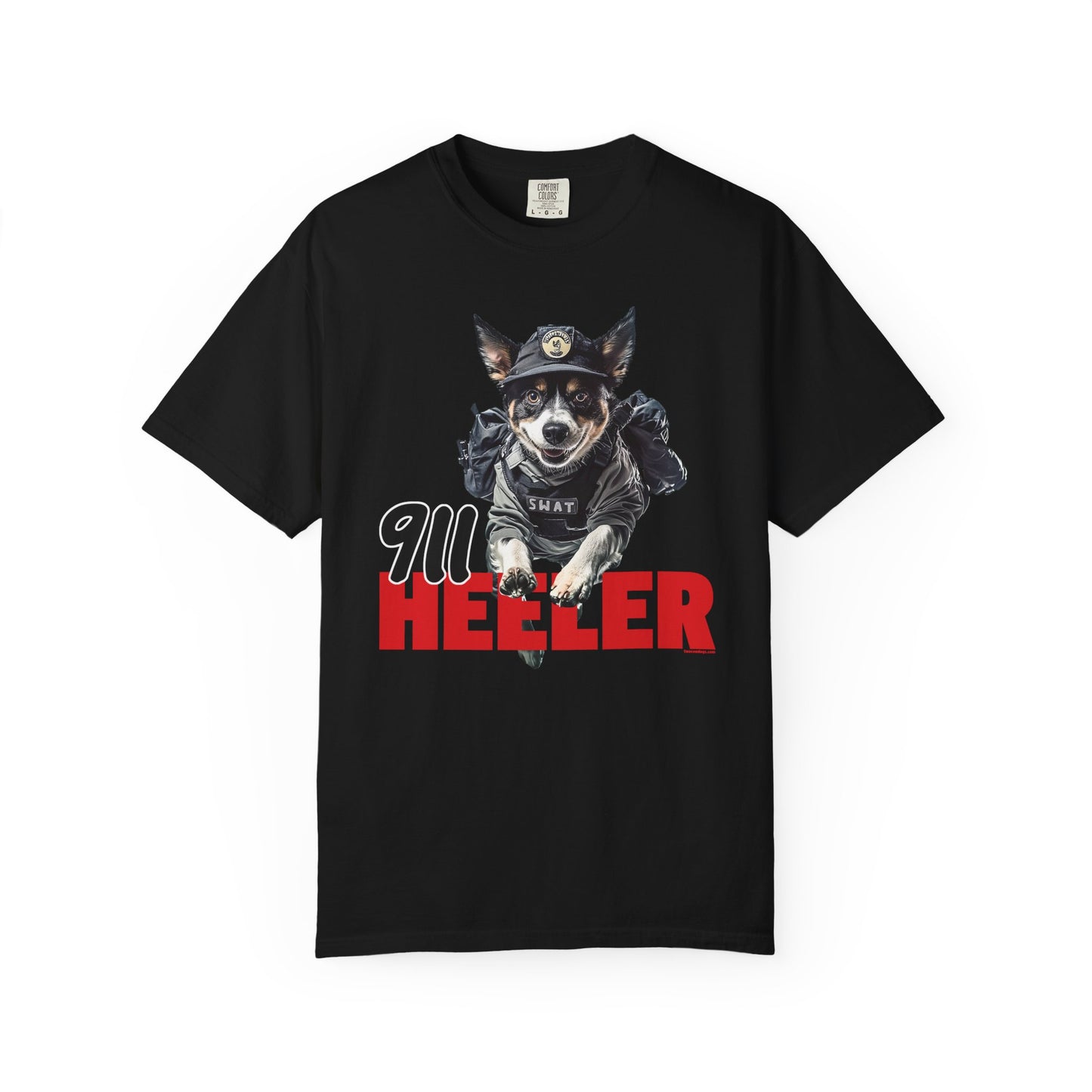 Heeler 911 Unisex T-shirt - Police Dog Design