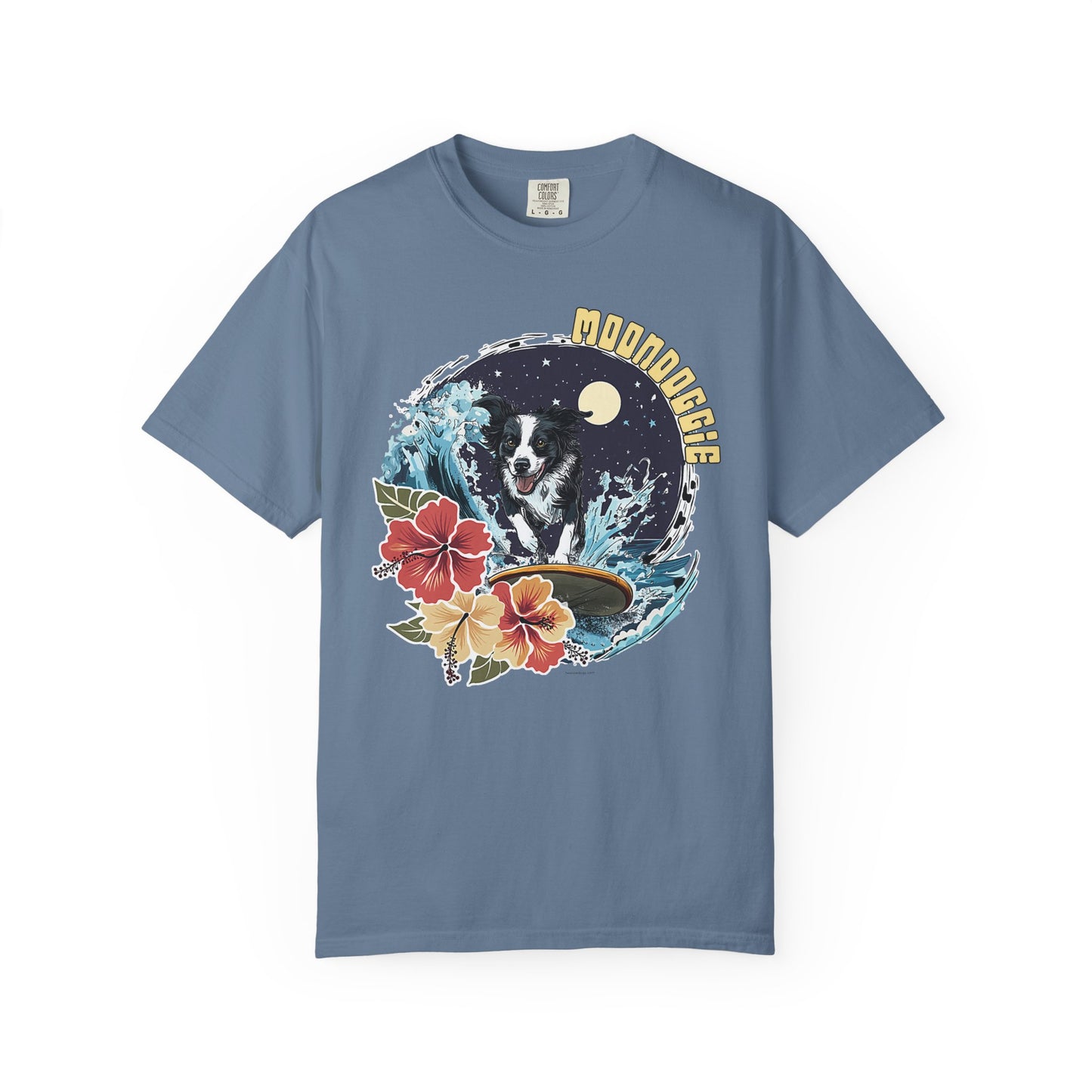Summer Vibes Surfing Border Collie T-shirt - Unisex