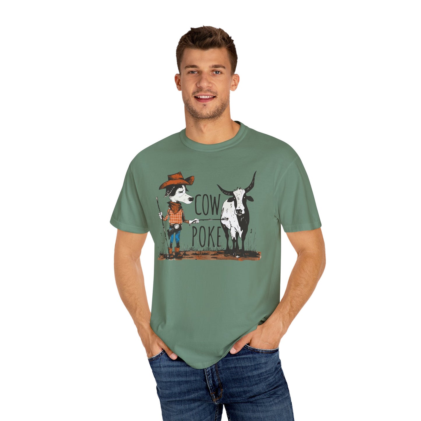 Cow Poke T-Shirt - Unisex Garment-Dyed