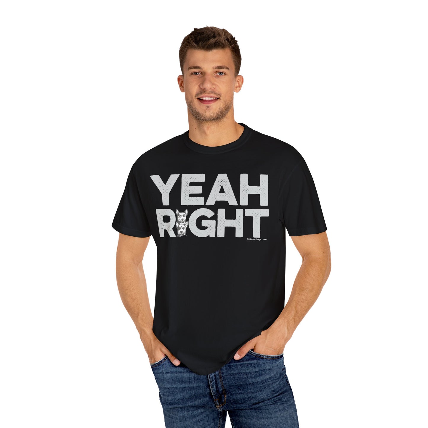 YEAH RIGHT, Garment Dyed T-Shirt