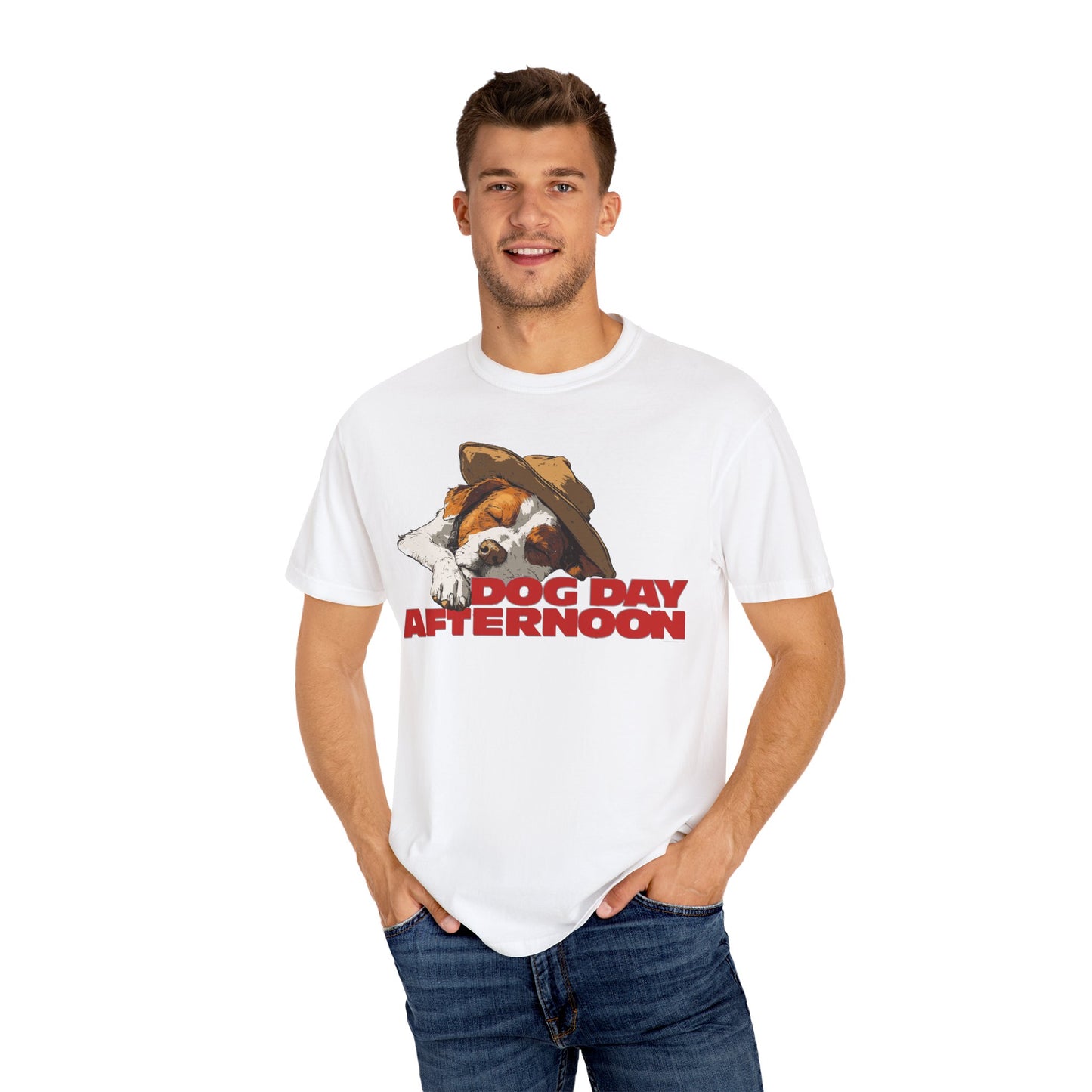 Unisex Garment-Dyed T-shirt Dog Day Afternoon Graphic Tee