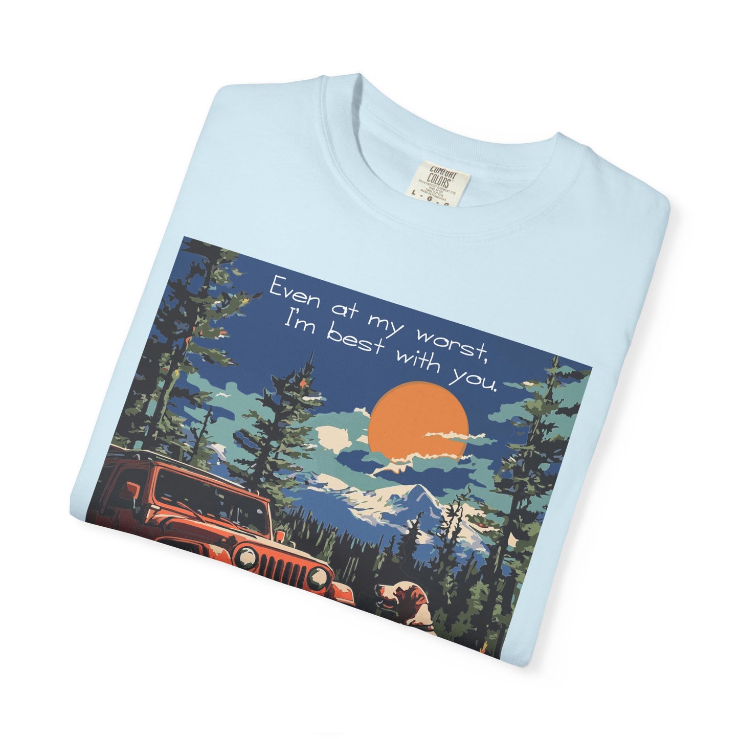 Best with You T-Shirt Dogs and Jeep