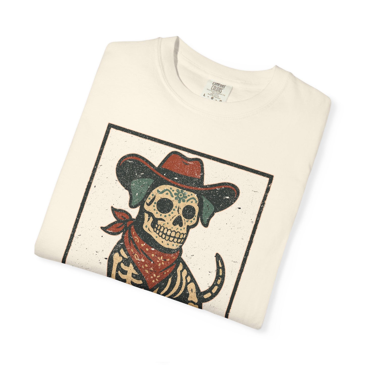 Copy of Bad to the Bone – Cowboy Skeleton Dog Tee