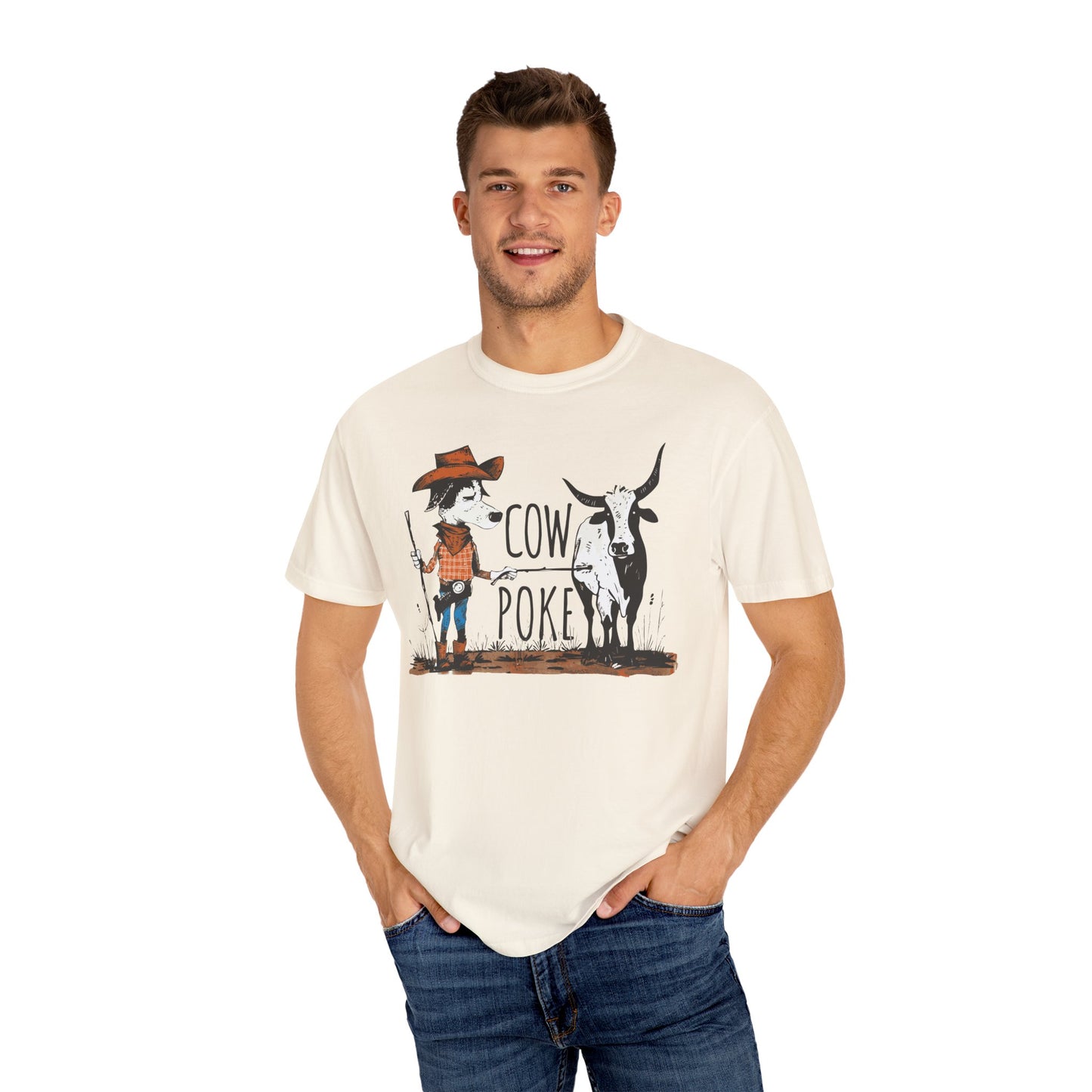 Cow Poke T-Shirt - Unisex Garment-Dyed
