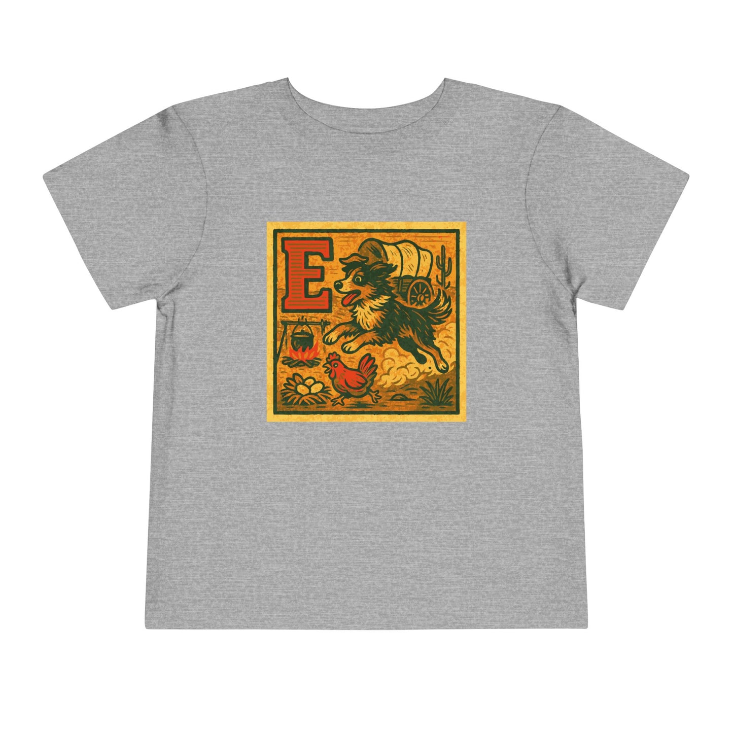 Western Block "E" Toddler Heavy Cotton™ Tee