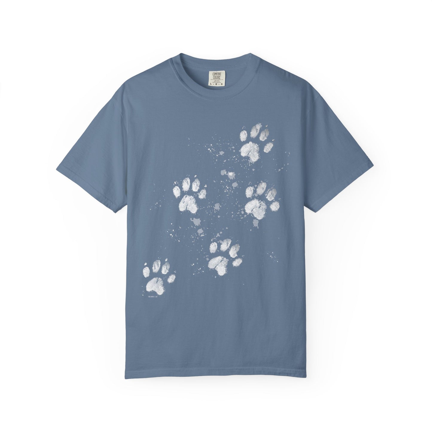 Dog Tracks T-Shirt - Unisex Garment-Dyed