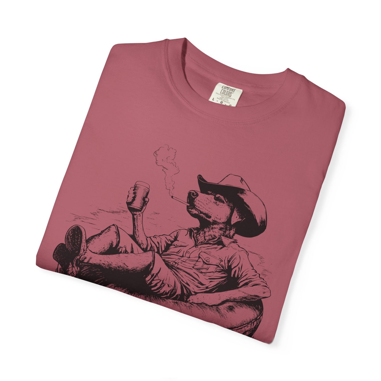 Rafting Dog Unisex T-Shirt, Lazy River Design