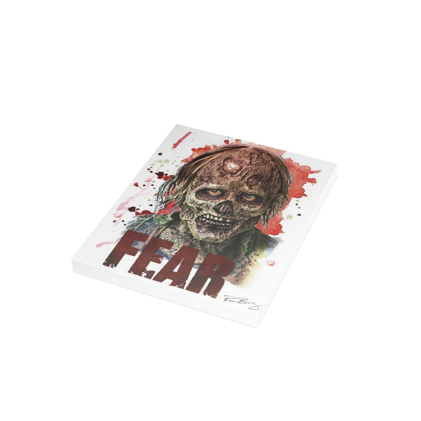 Fear TWD Zombie Blank Notecard (envelopes included)