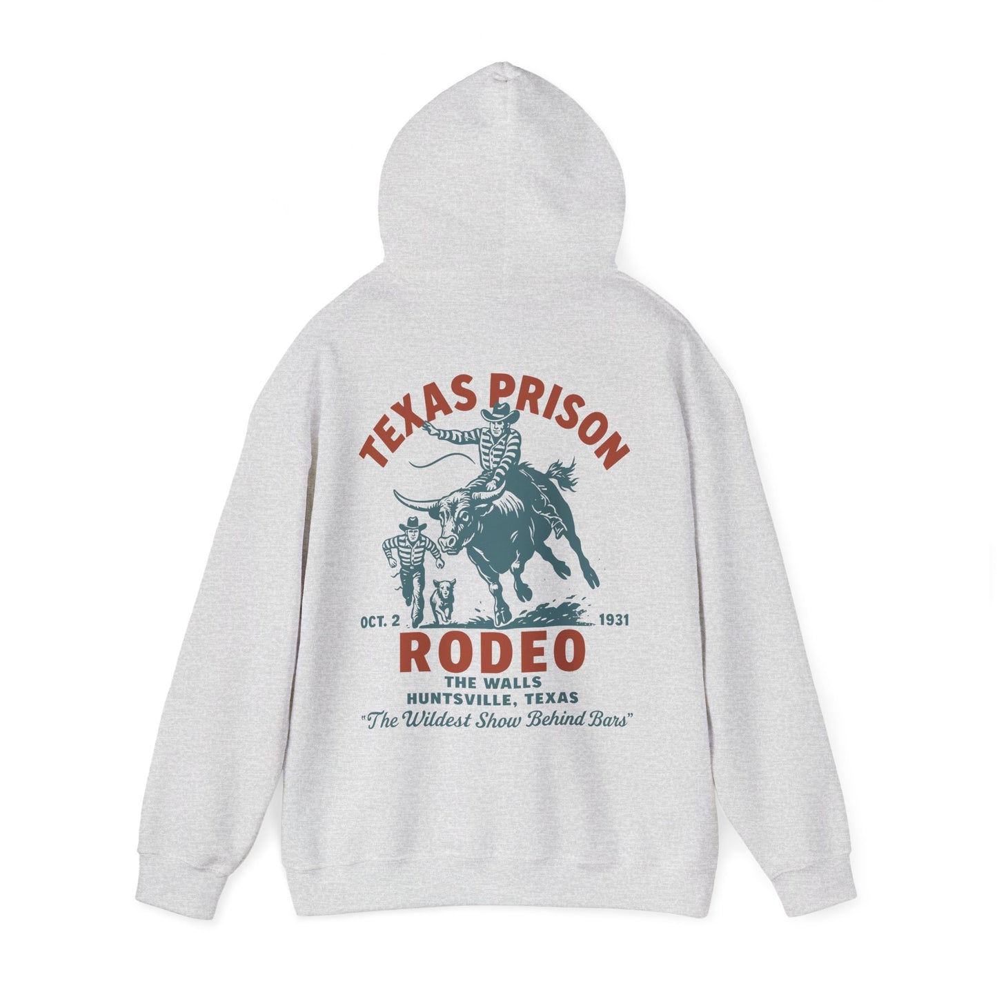 Vintage Rodeo Hoodie - The Wildest Show Behind Bars Design