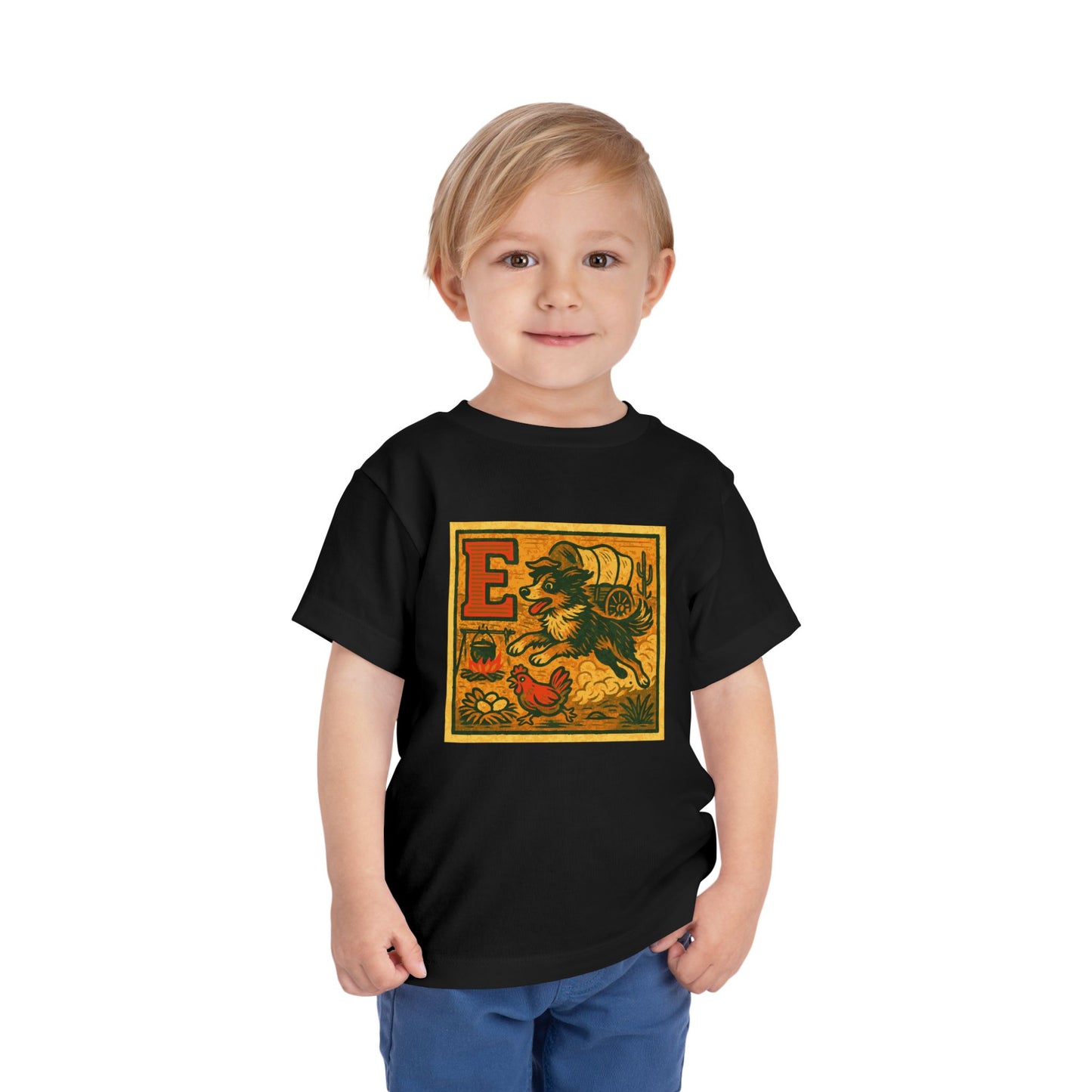Western Block "E" Toddler Heavy Cotton™ Tee