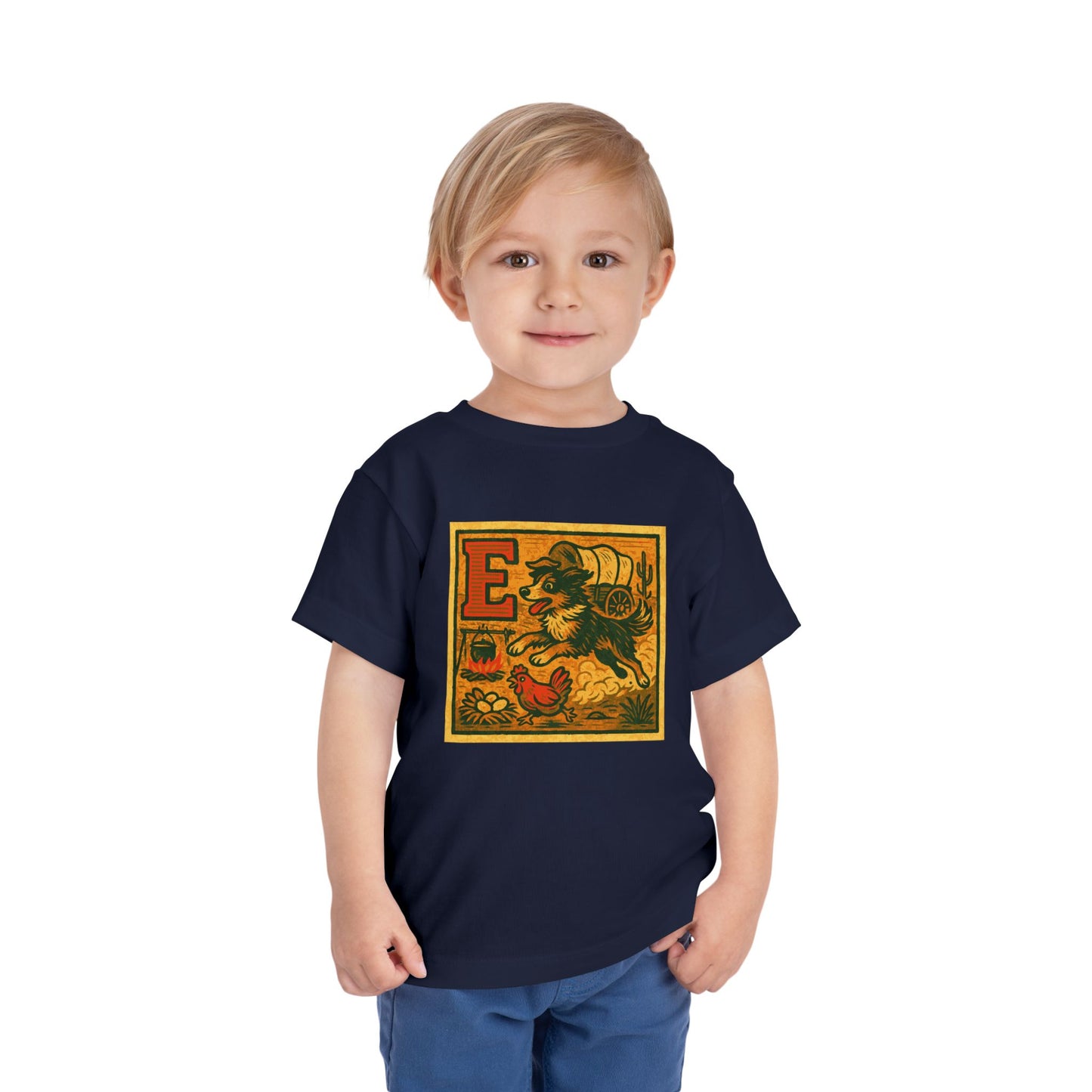 Western Block "E" Toddler Heavy Cotton™ Tee