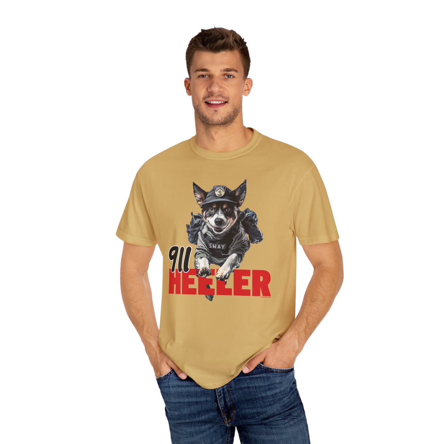 Heeler 911 Unisex T-shirt - Police Dog Design
