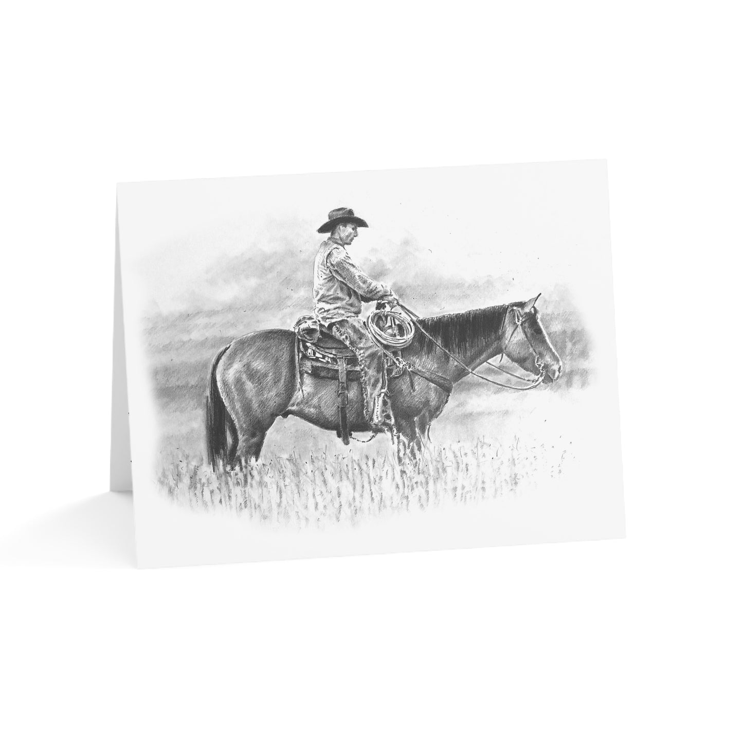 Pasture Cowboy Blank Notecards