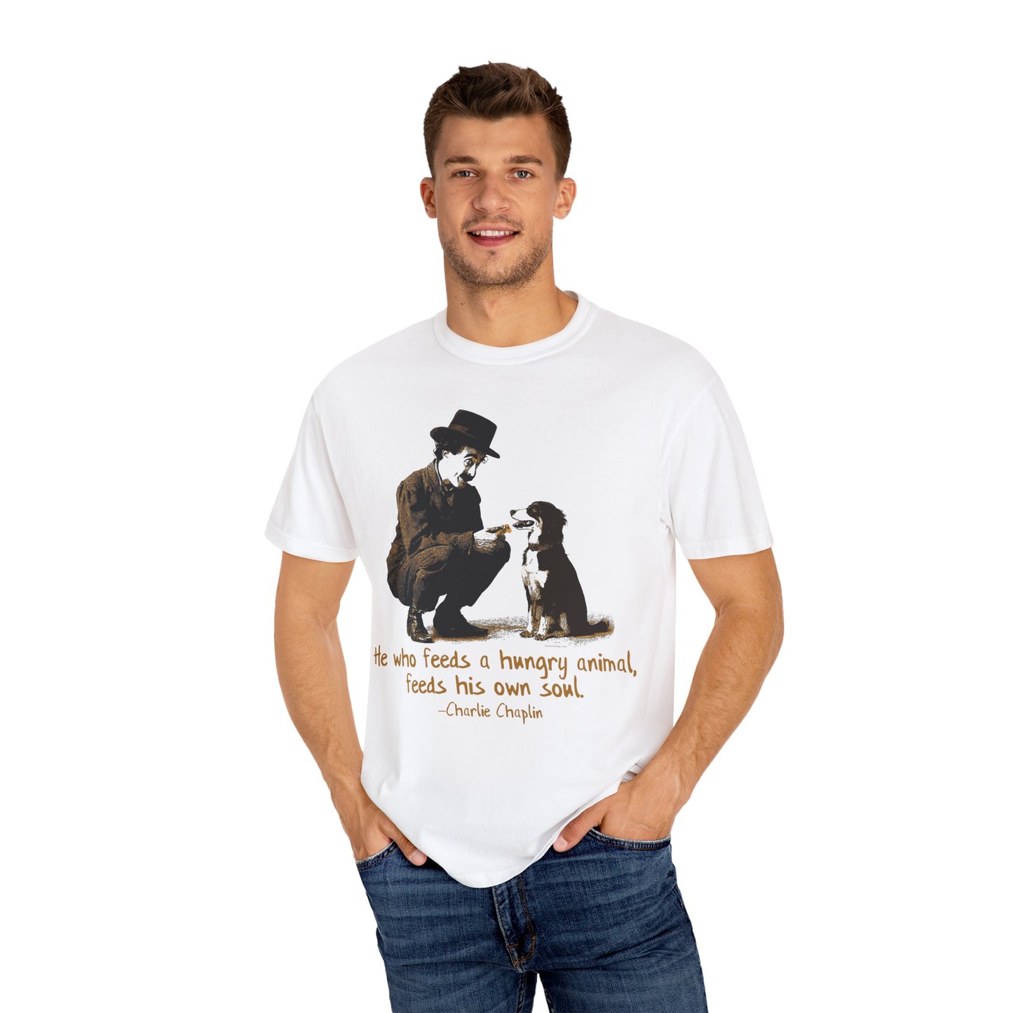 Vintage Chaplin Kindness Cowdog T-shirt