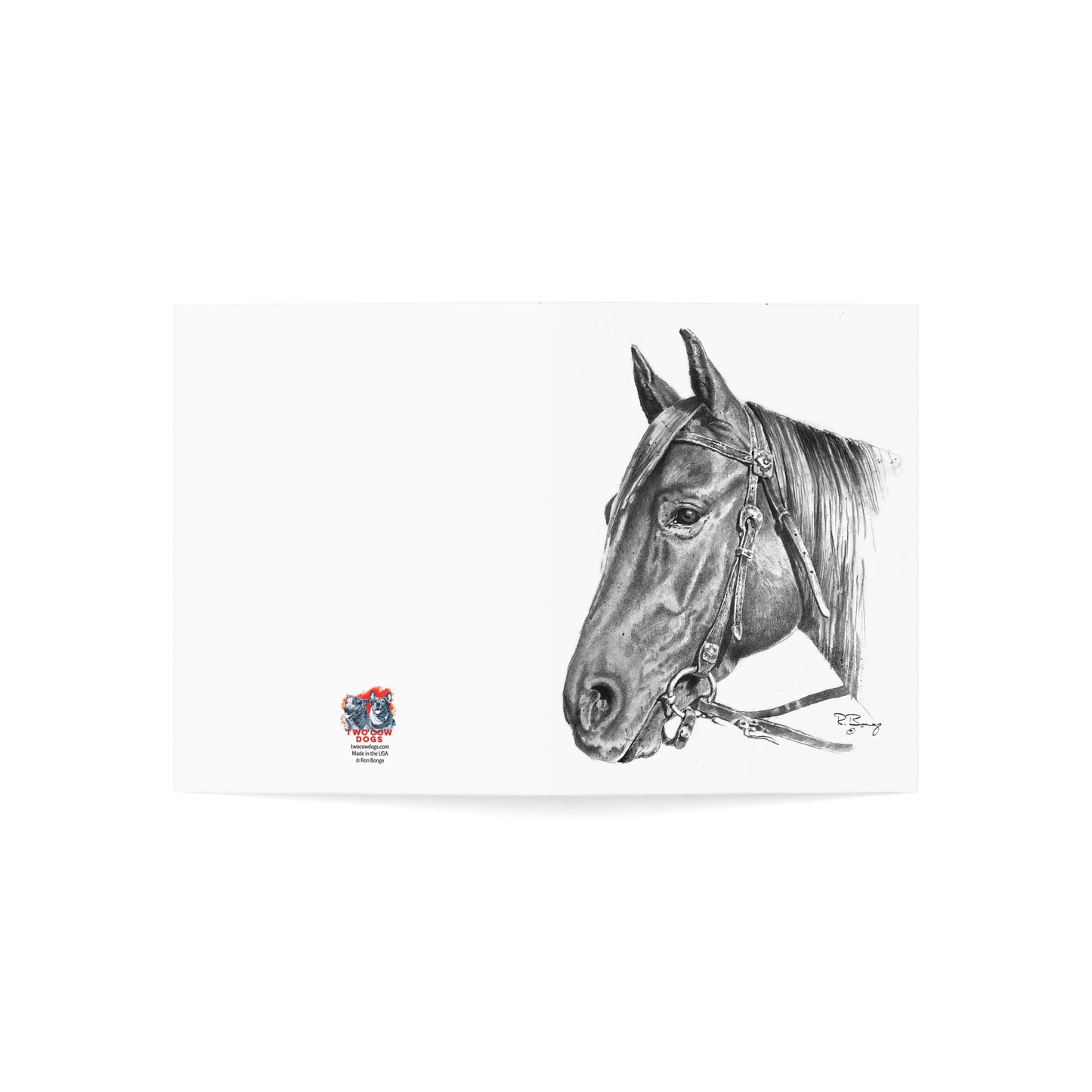 Notecards - Quarter Horse Head Blank Notecards Set