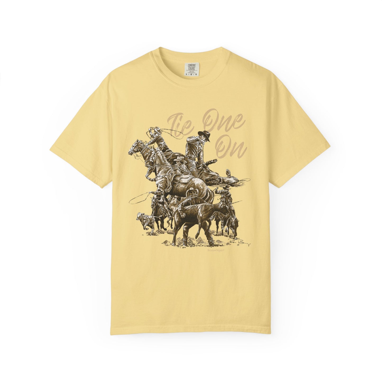 Rodeo Calf Roping, Tie-Down T-Shirt