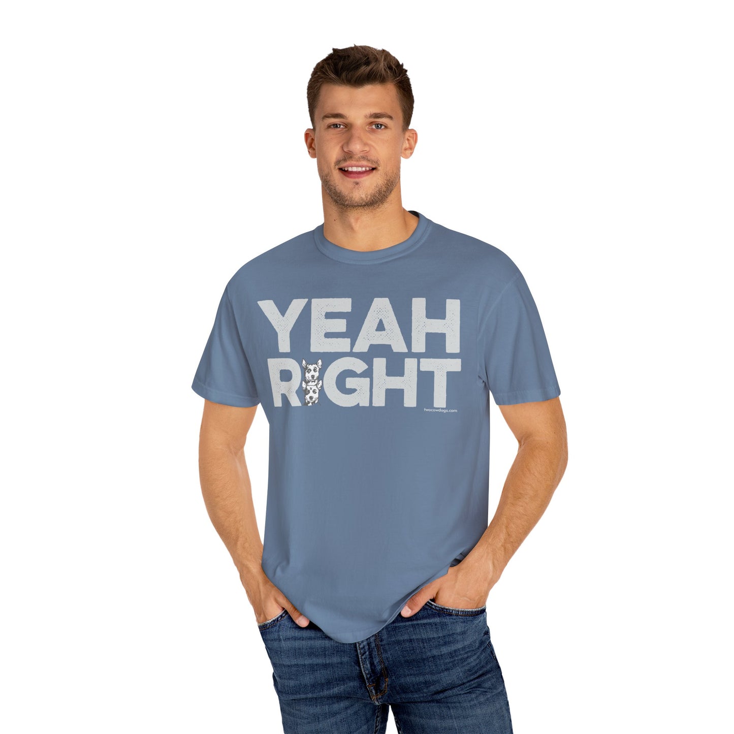 YEAH RIGHT, Garment Dyed T-Shirt
