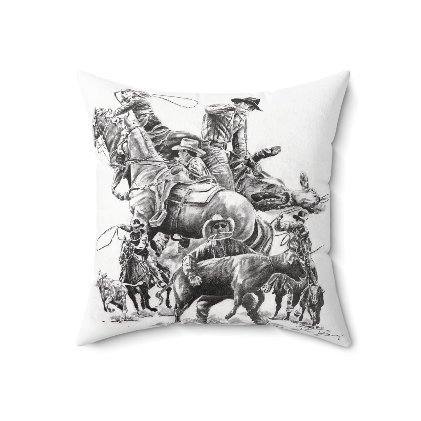 Calf Roping Pillow