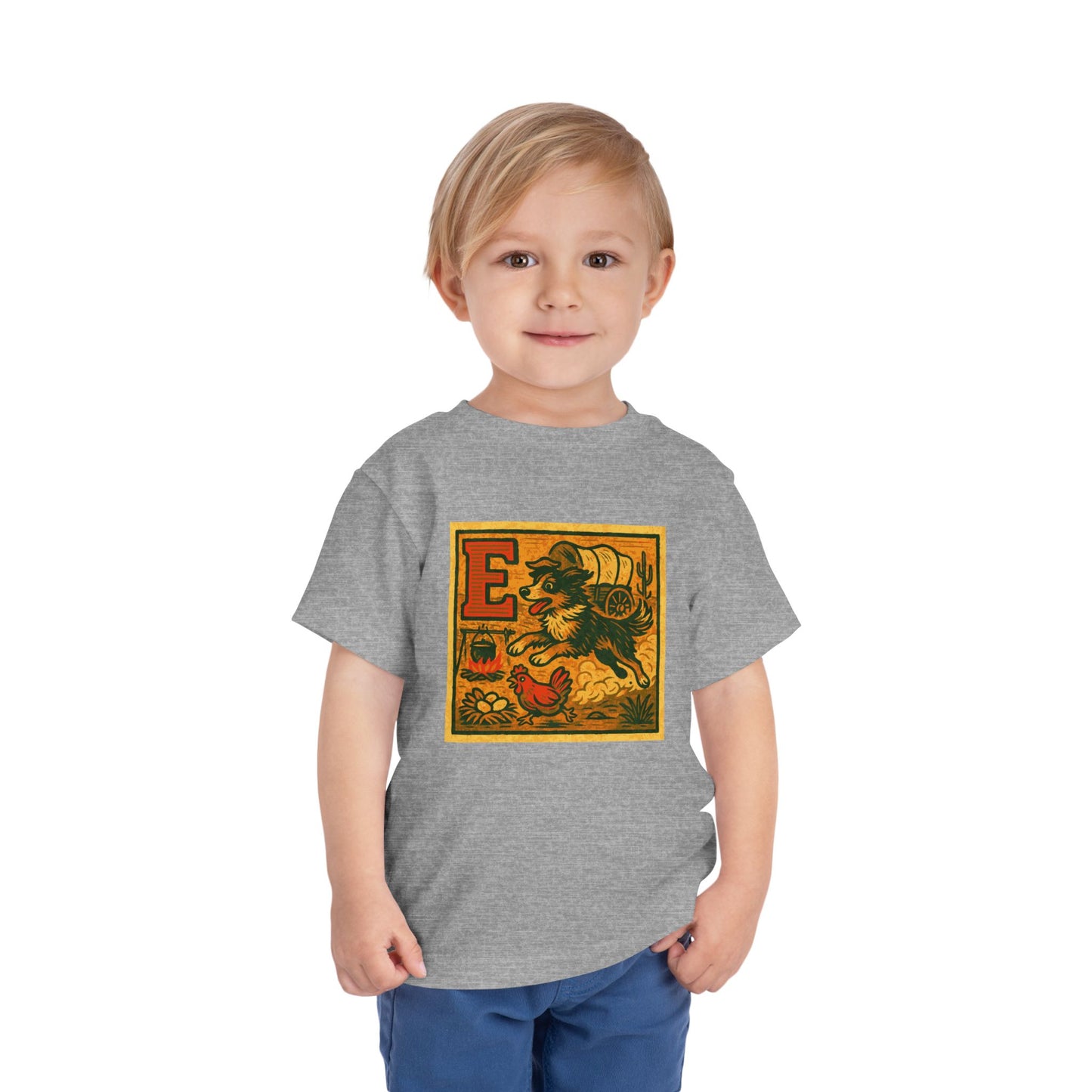 Western Block "E" Toddler Heavy Cotton™ Tee