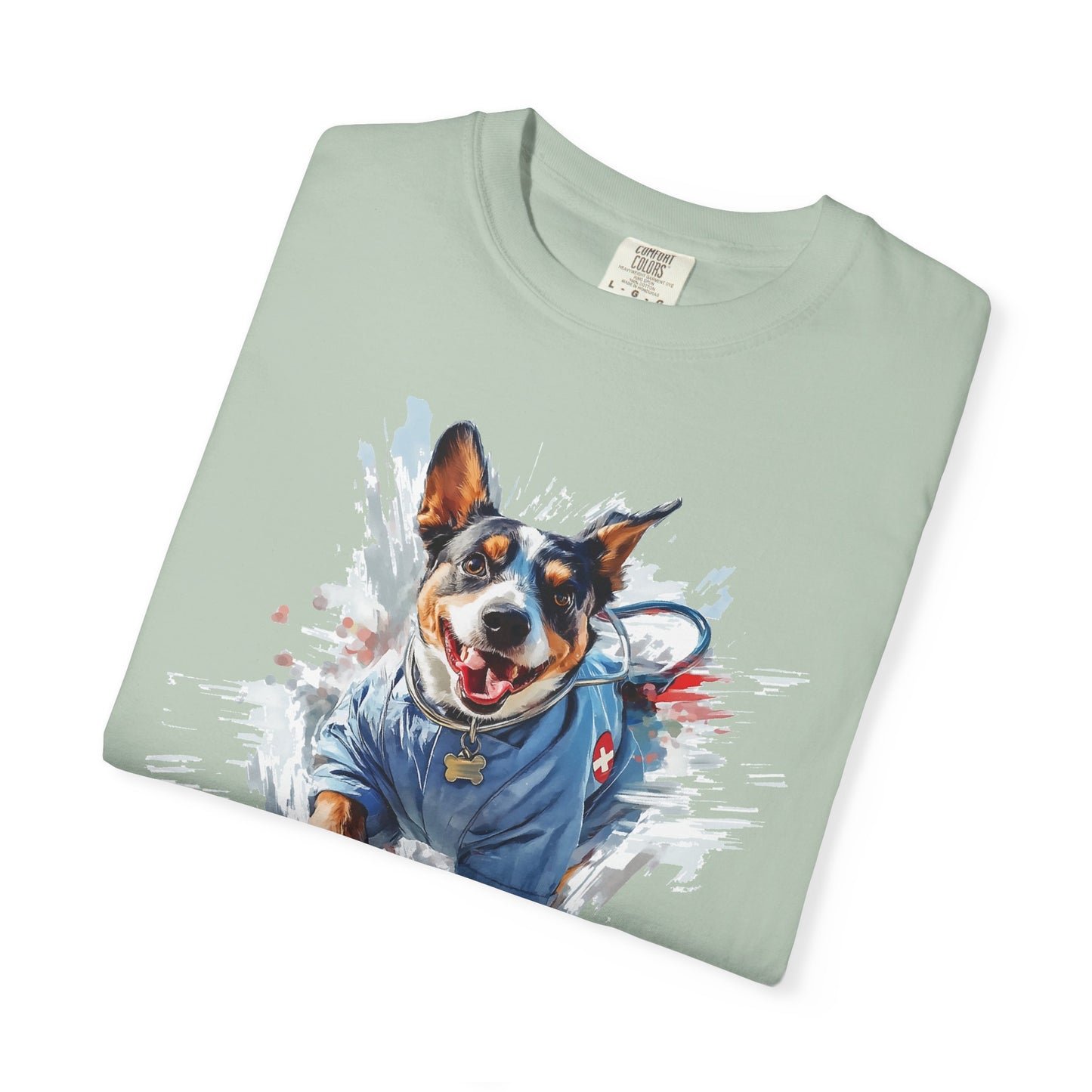 Heeler 911 Unisex T-shirt - Nurse Heeler Dog Design