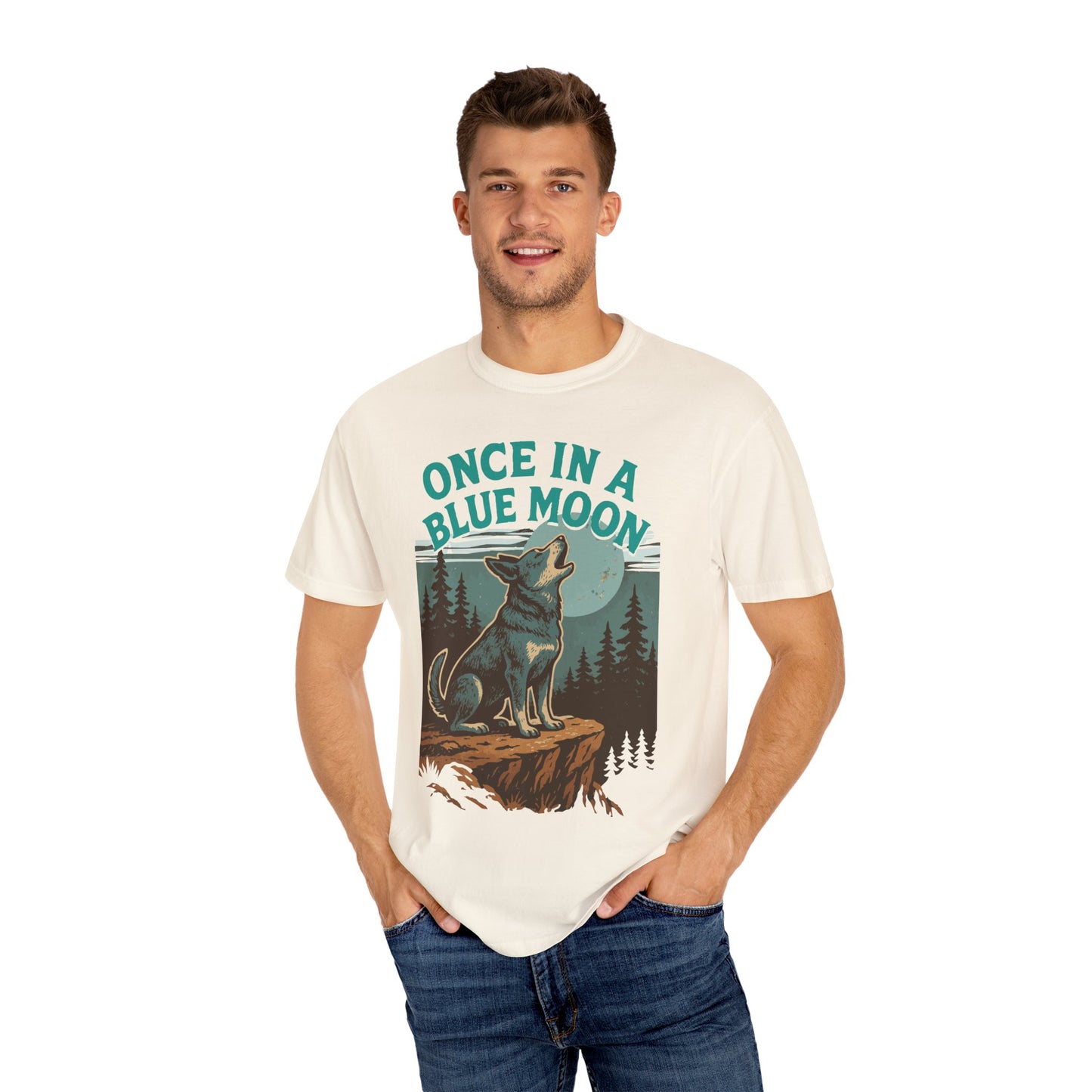 Blue Moon Unisex T-shirt with Blue Heeler Design